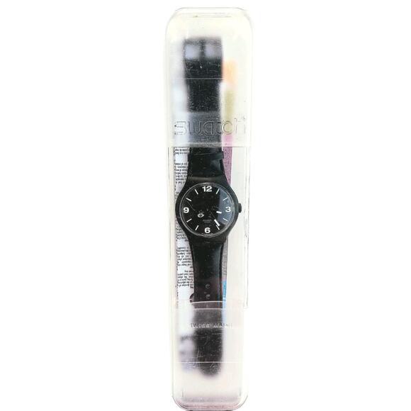 Swatch Watch MR. BLACKY SUDB101 2001 X-LARGE Rare Swiss Made Quartz - Picture 2 of 9